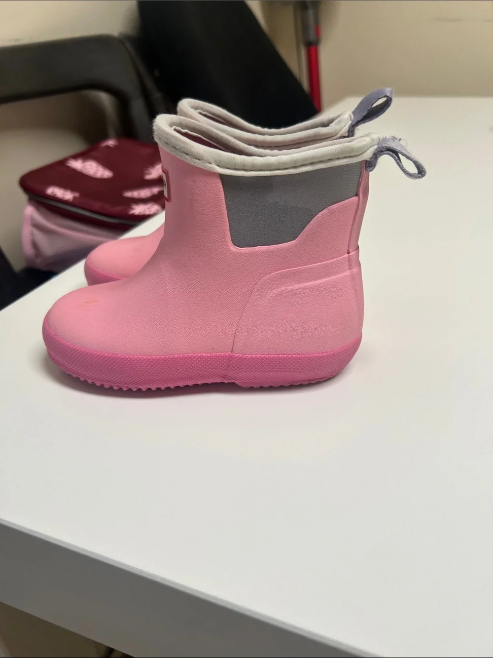 Hunter Kids Pink Short Waterproof Rain Boots